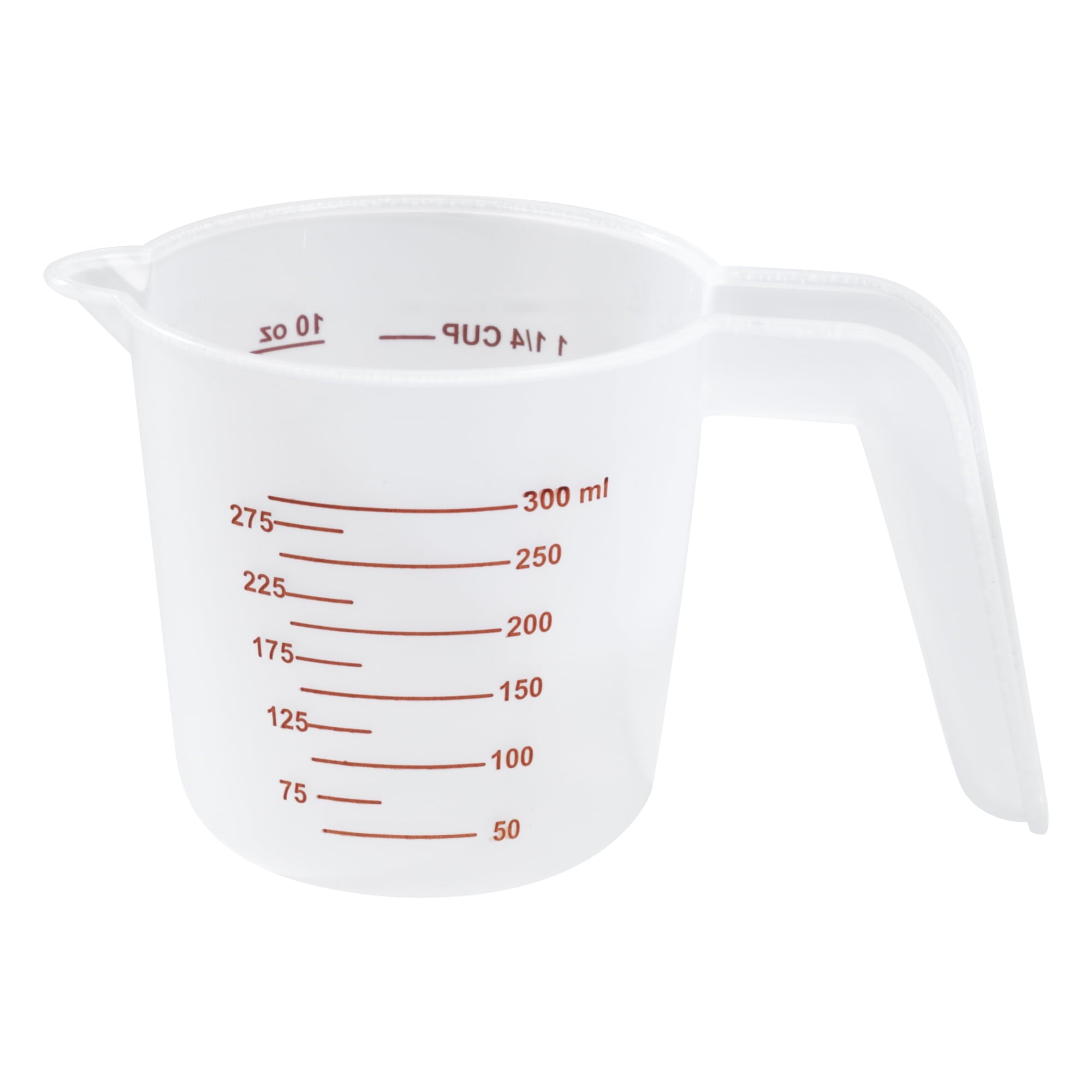 Mainstays 3-Piece Plastic Measuring Cups Set with Spouts, Clear