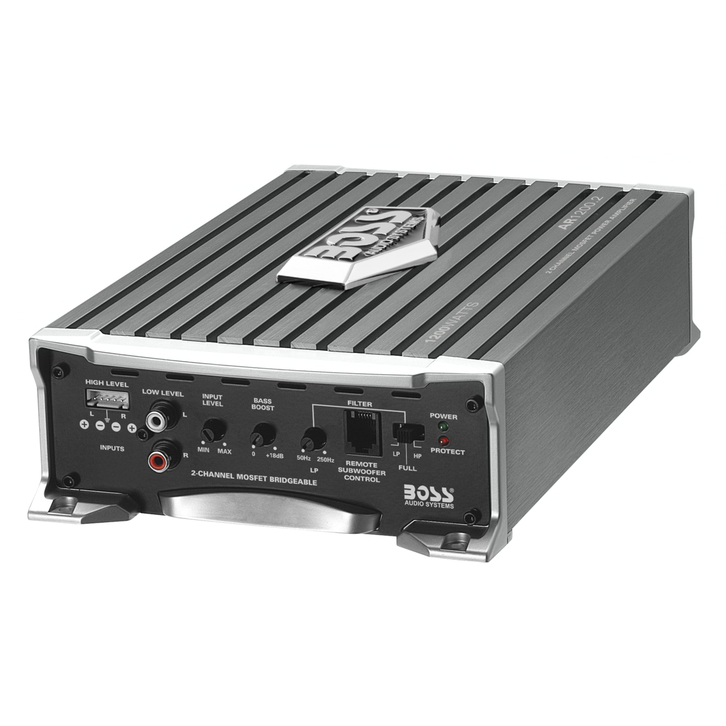 Boss Audio AR1200.2 1200 Watt 2-Channel Car Audio Amplifier Amp and Level Remote
