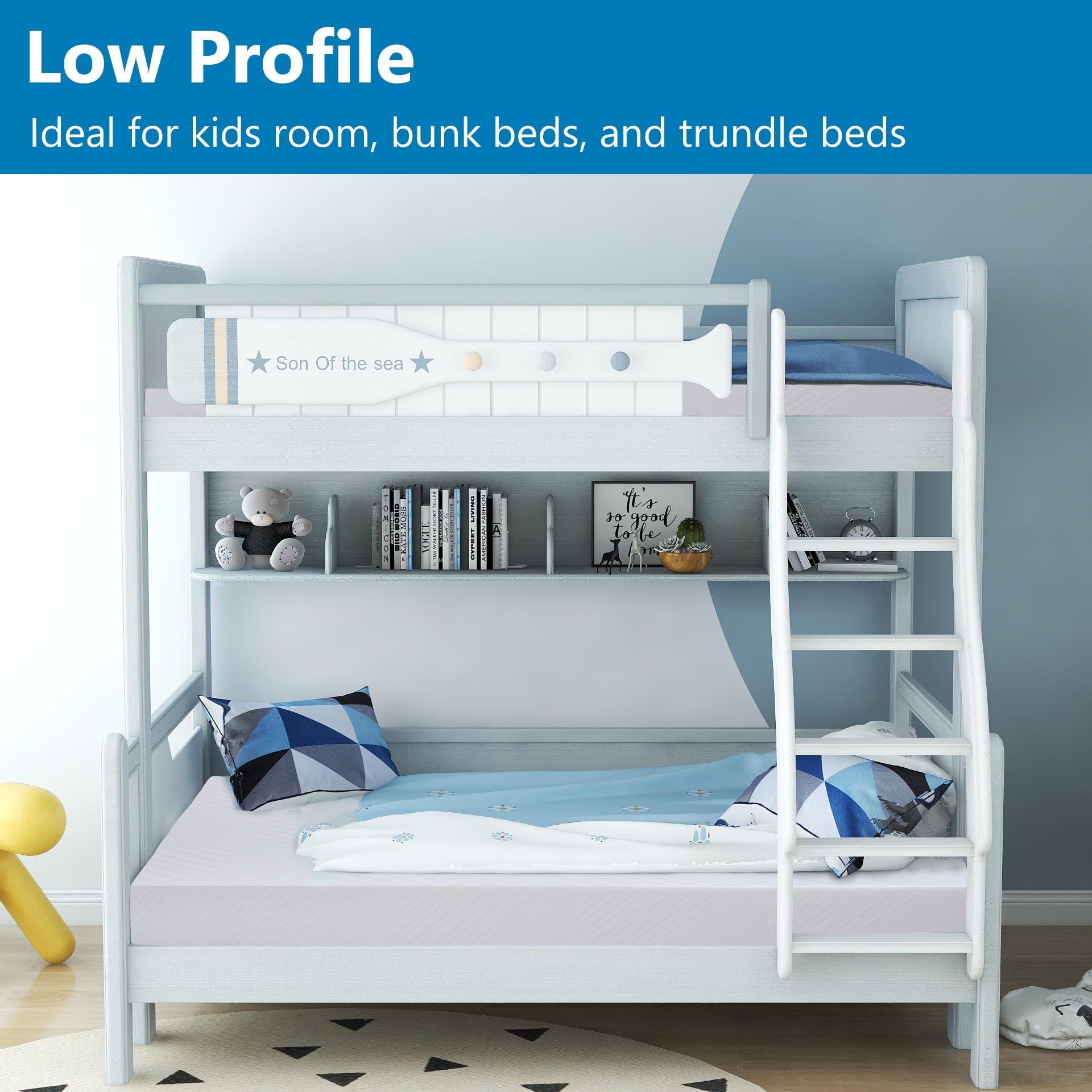 Mattress,6 inch Gel Memory Foam Mattress in a Box with Graphene Fabric Cover