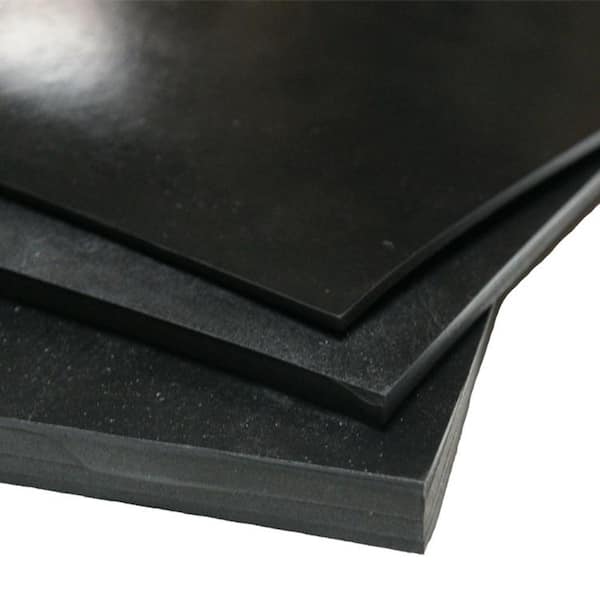 EPDM 1/16 in. x 36 in. x 96 in. Commercial Grade 60A Rubber Sheet - Black