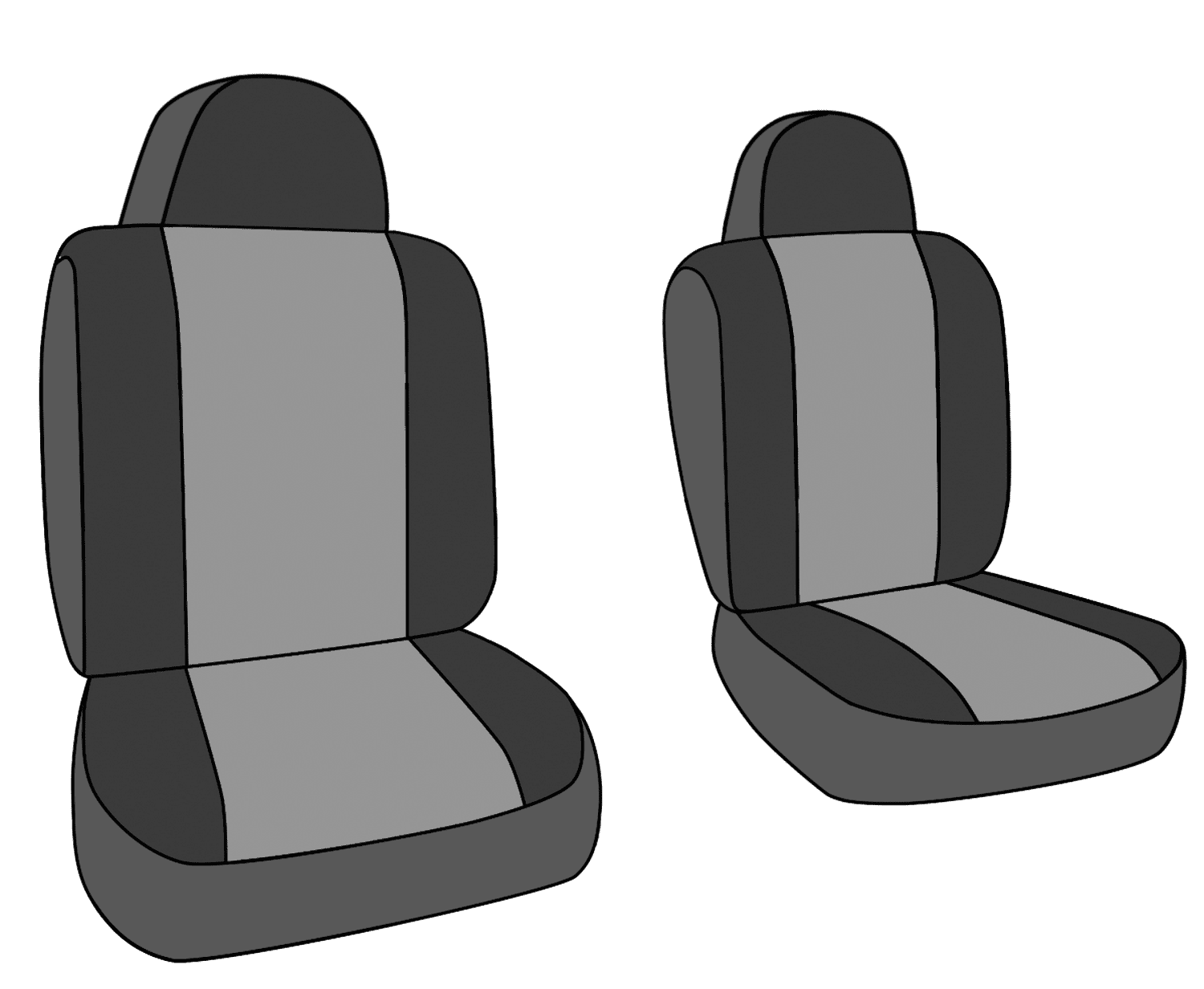 CalTrend Front Buckets Mossy Oak Seat Covers for 1998-2004 Chevy S10 - CV609-79MB Shadow Grass Blades Insert with Black Trim