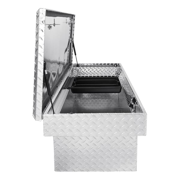 69 in. Bright Aluminum Crossover Truck Tool Box (Heavy Packaging)