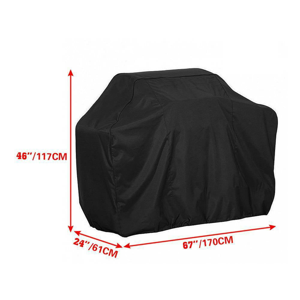 TekDeals 67'' Universal Large BBQ Gas Grill Cover Waterproof Weather Resistant and Fade Resistant