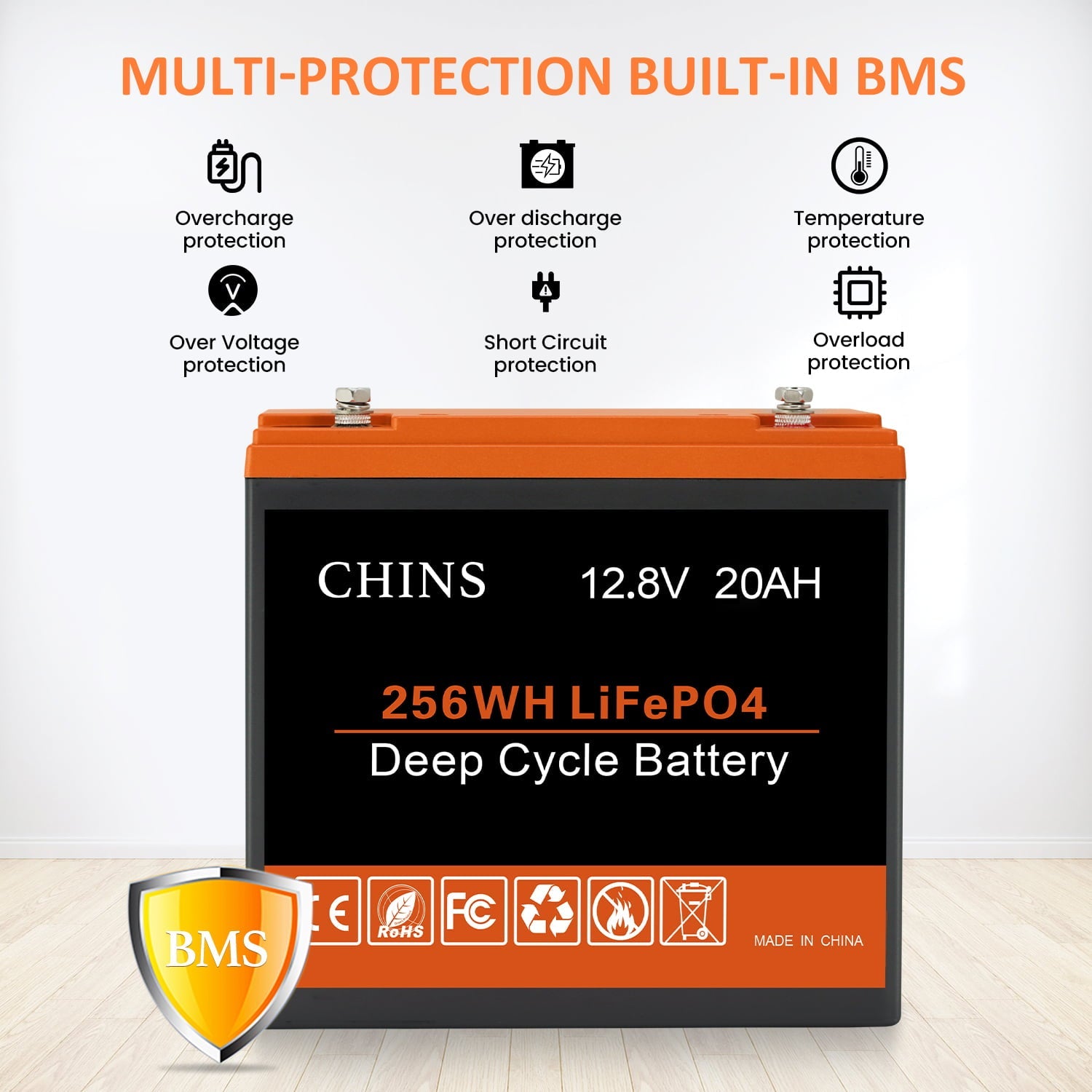 CHINS LiFePO4 Lithium Iron Battery 12V 20Ah Children's electric car