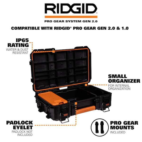 2.0 Pro Gear System Rolling Tool Box and 22 in. Tool Box and Tool Case and Compact Organizer