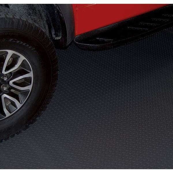 5 ft. x 15 ft. Black Textured PVC X-Large Golf Cart Mat