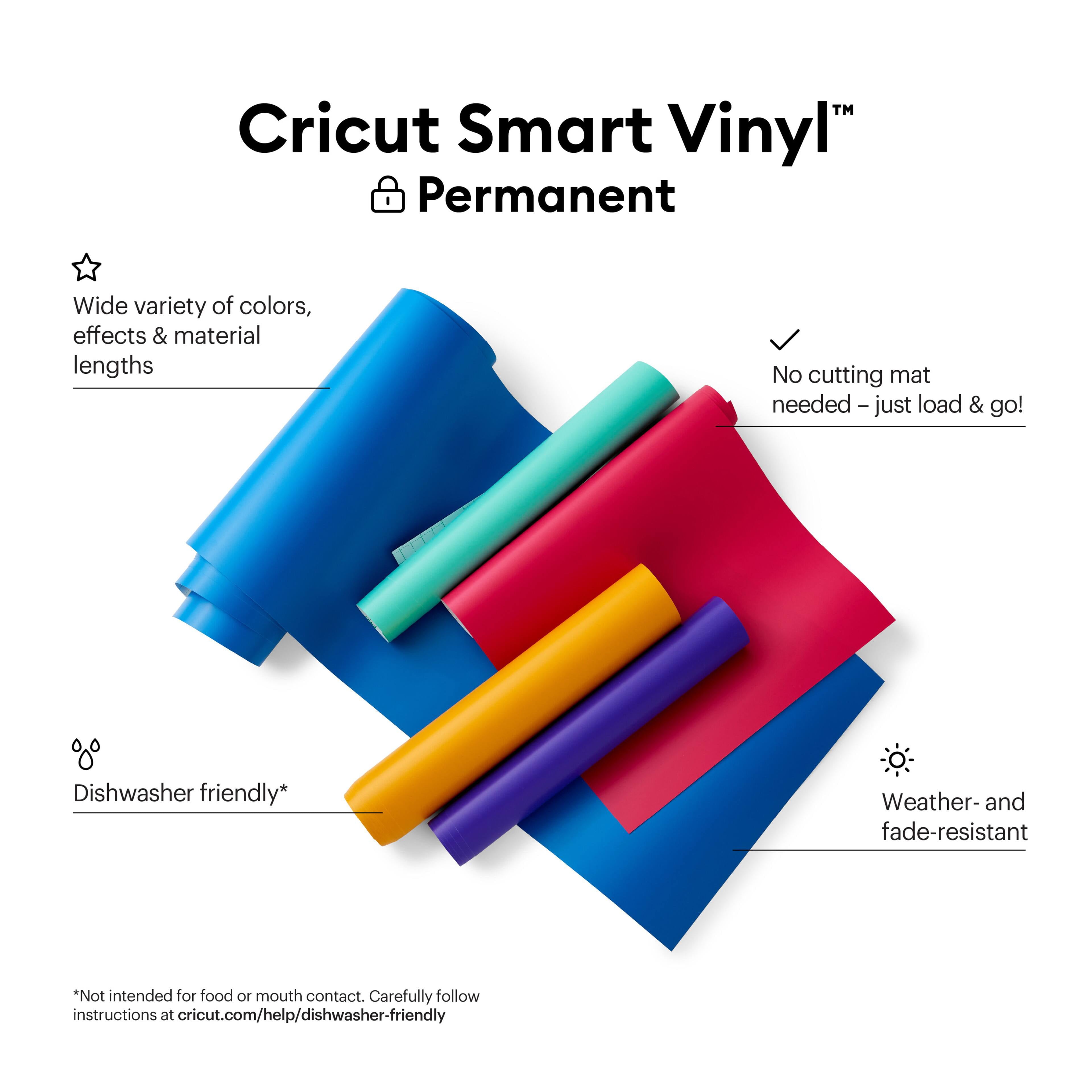 6 Pack: Cricut® Permanent Smart Vinyl™ 12ft. Value Roll