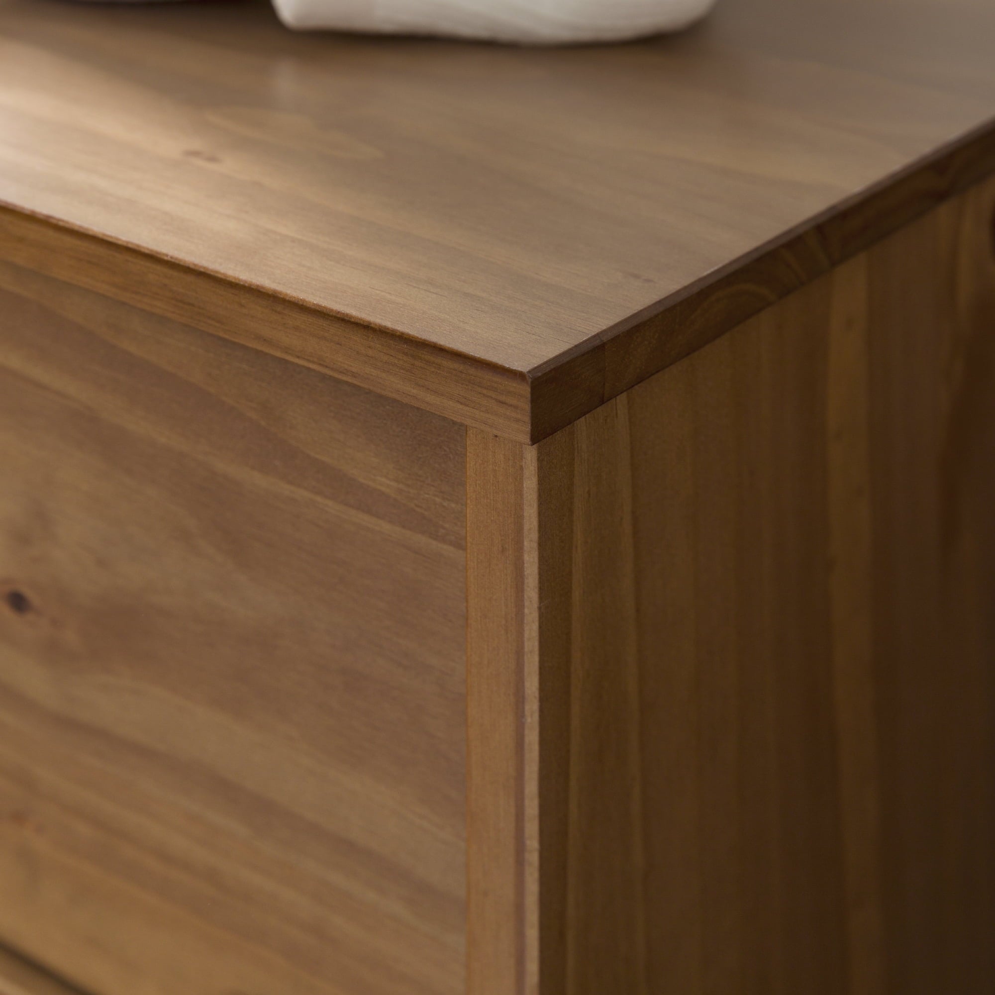 Walker Edison Sonoma 6-Drawer Solid Wood Caramel Dresser