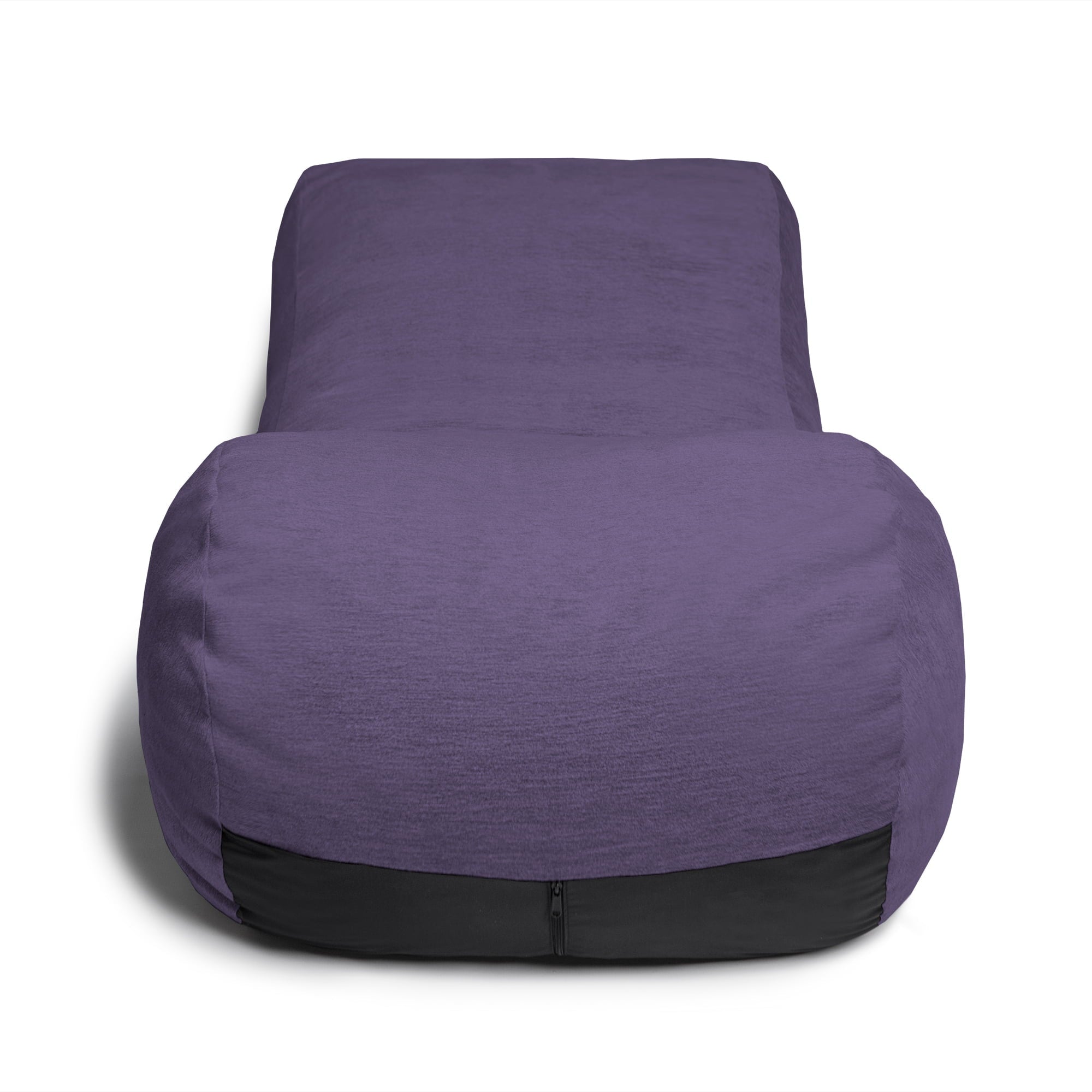 Jaxx Bean Bags Jaxx Arlo Bean Bag Chaise Lounge Chair with Chenille Cover Purple