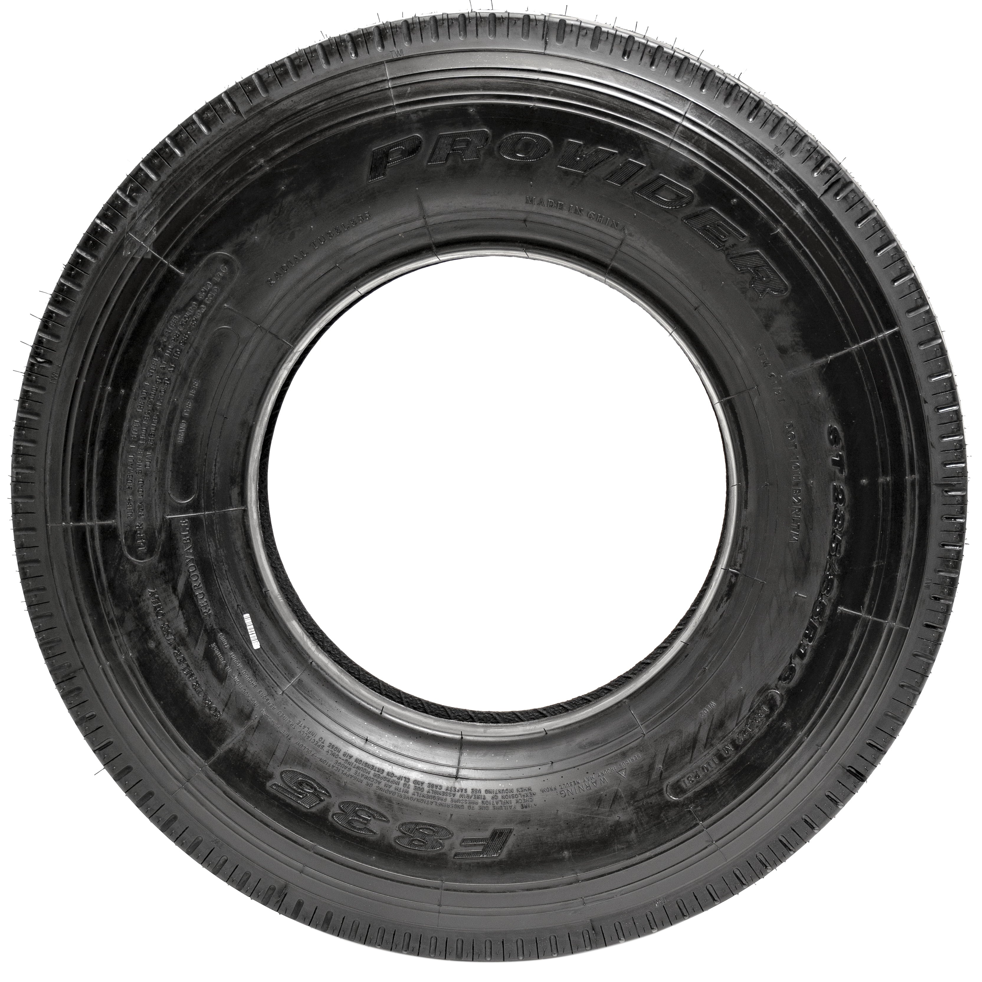 Provider ST235/85R16  Load Range G, 14 PLY, 4400 LB LCC Heavy Duty Trailer Tire