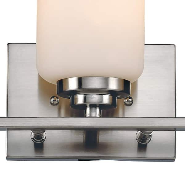Mod Pod 22 in. 3-Light Polished Chrome Bathroom Vanity Light Fixture with Frosted Glass Cylinder Shades