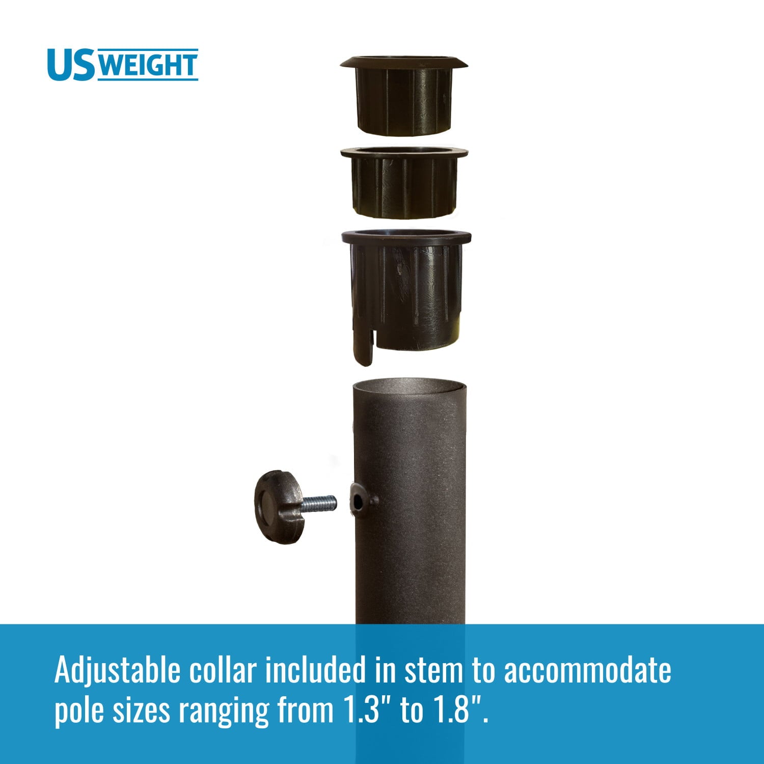 US Weight 26 Pound Umbrella Base Designed to be Used with a Patio Table