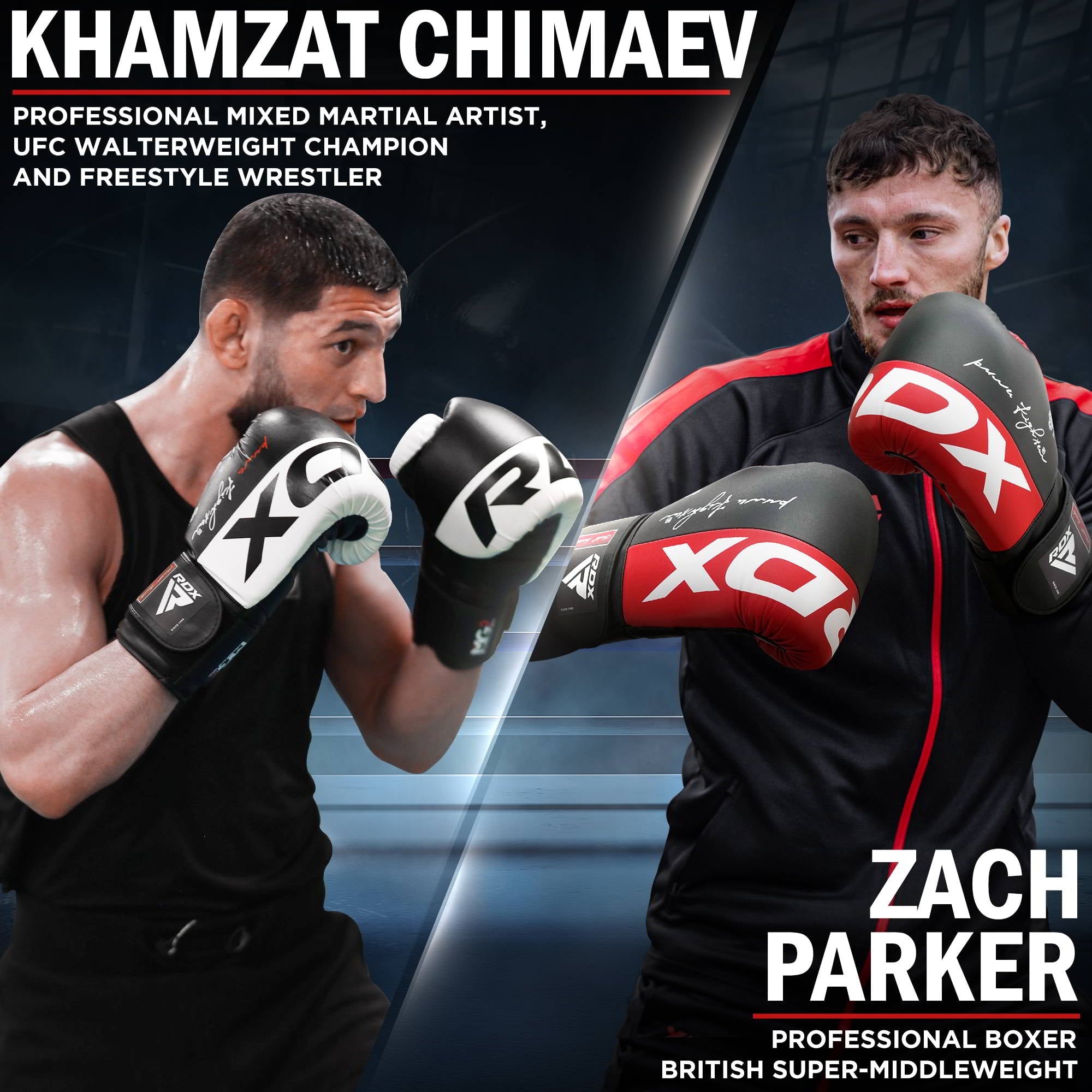 RDX Boxing Gloves Maya Hide Leather, Muay Thai Kickboxing MMA Sparring Training, Advanced TAKKA Closure, Max-Shock Padding, Punch Bags Speed Ball Focus Pads Workout, Men Women 10 12 14 16oz