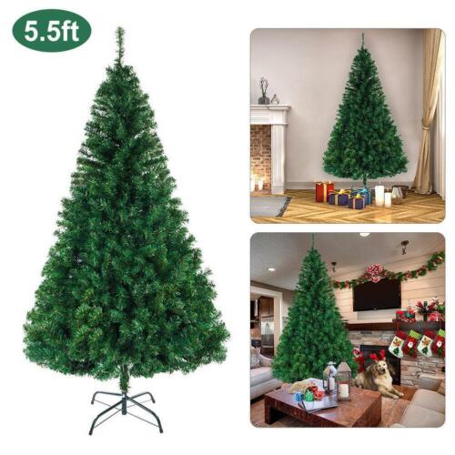 5.5 FT Artificial Pine Christmas Tree 850 Branch Xmas Outdoor Indoor Decor