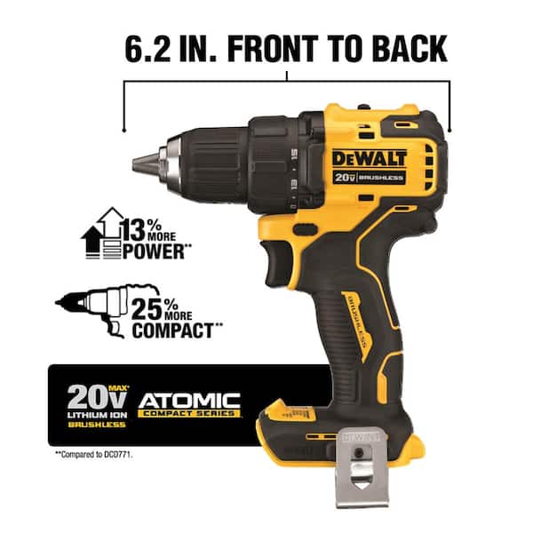 ATOMIC 20V MAX Cordless Brushless Compact 1/2 in. Drill/Driver (Tool Only)