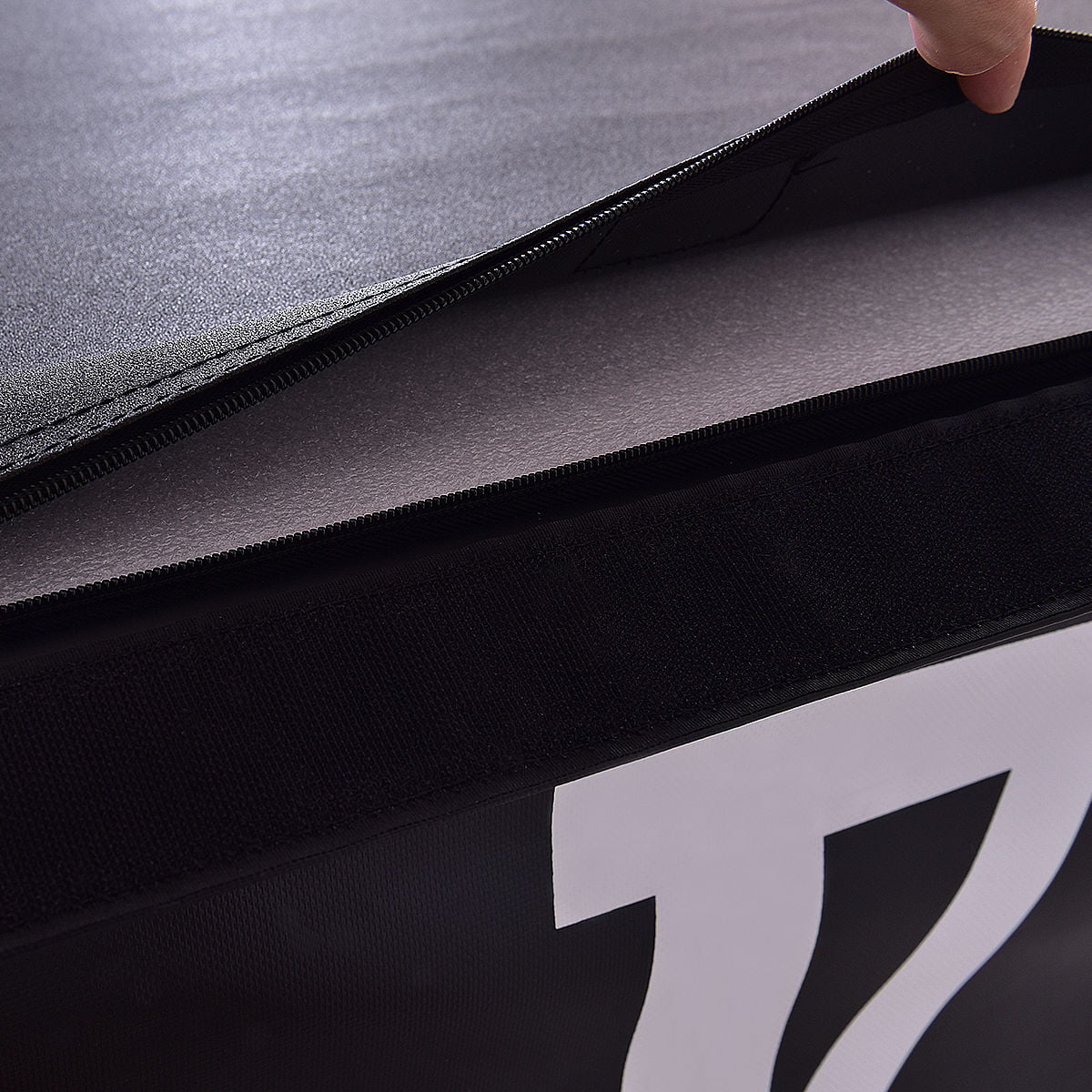 Gymax 24'' PVC Soft Foam Jumping Box Plyometric Exercise Black