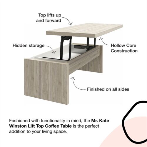 Mr. Kate Winston Lift Top Coffee Table in Terrazzo