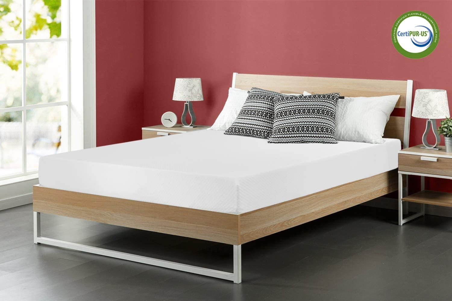 Foam Mattress Queen Size,8 inch Gel Mattress for Cool Sleep Pressure Relief, Medium Firm Mattresses CertiPUR-US Certified/Bed-in-a-Box/Pressure Relieving