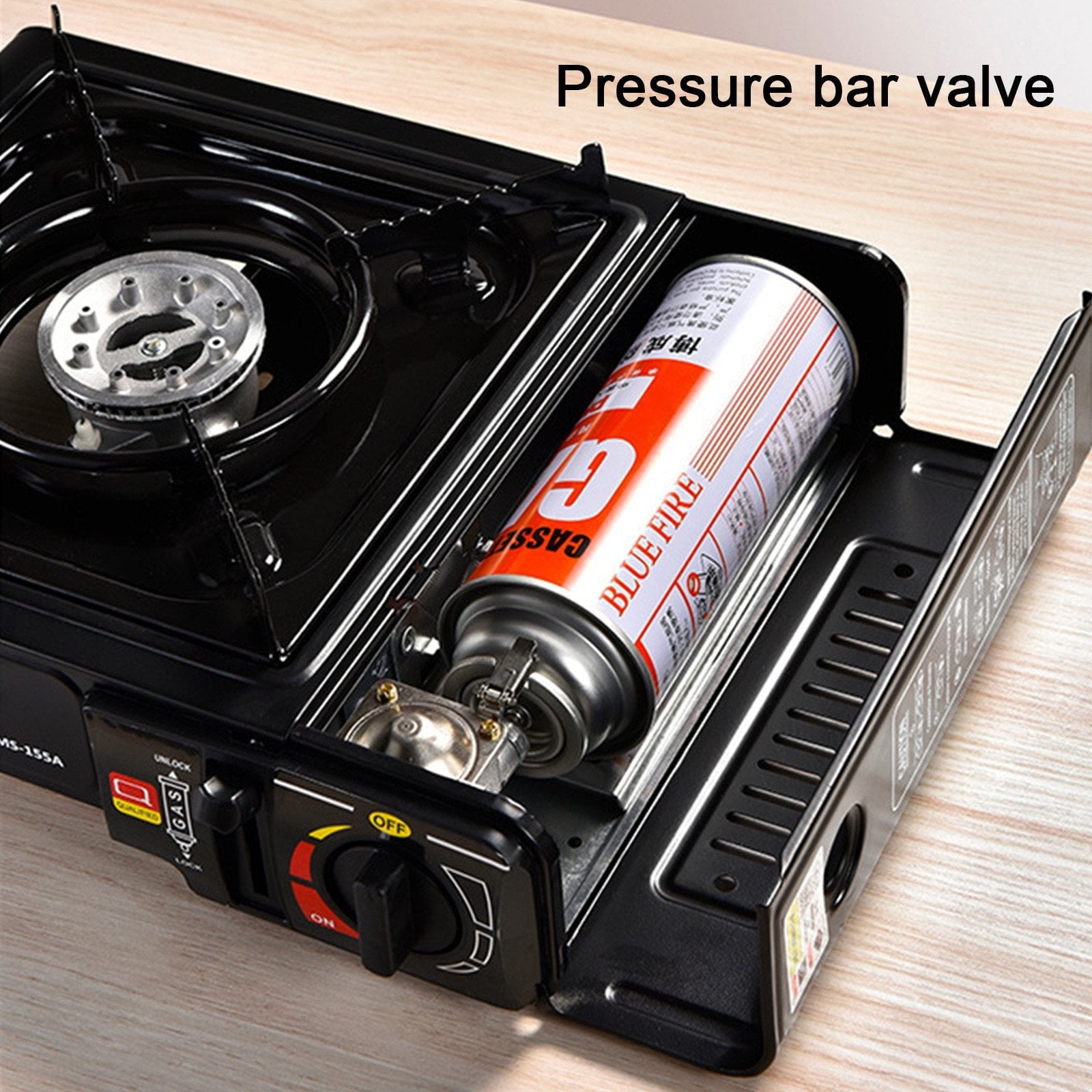 Portable Camping Stove, Butane Gas Stove with Carrying Case for Cooking, Picnics, Hiking, BBQ