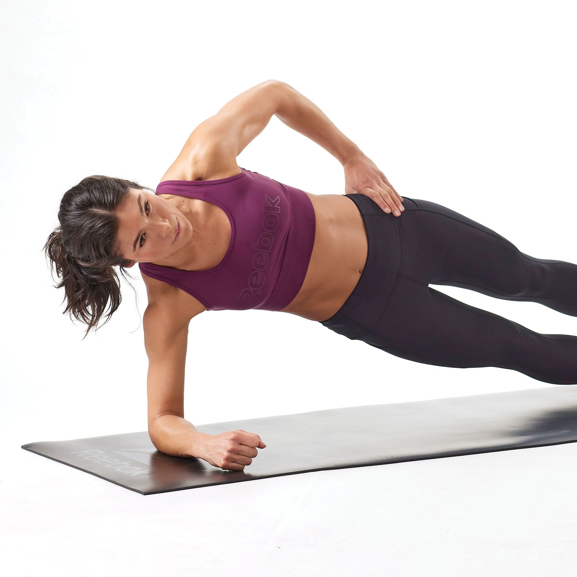 Reebok 5mm Sure-Grip Fitness Mat, Ultimate Grip, Black