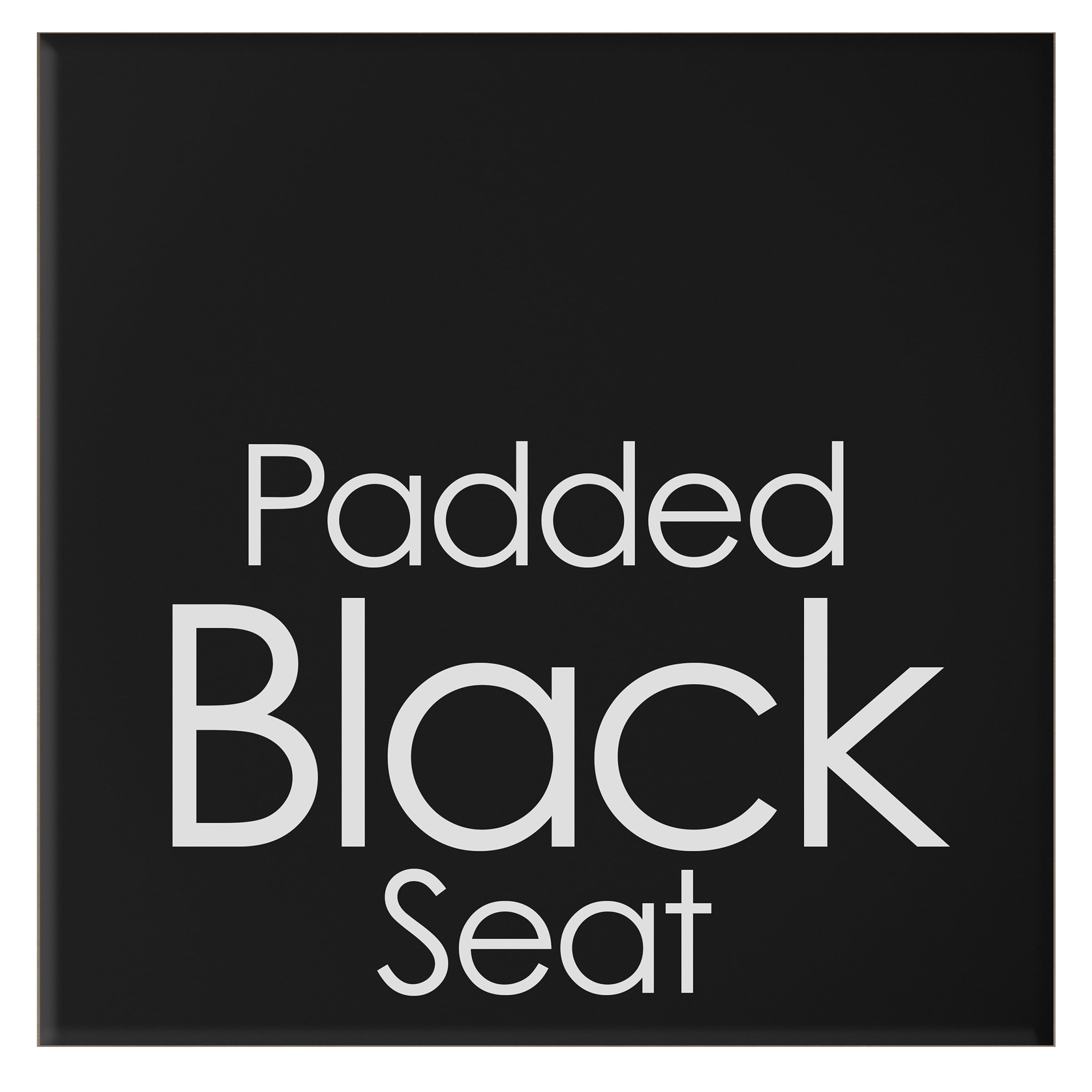 Trademark Home 24-Inch Counter Height Bar Stool – Backless Folding Chair with 300lb Capacity, Black, Set of 2