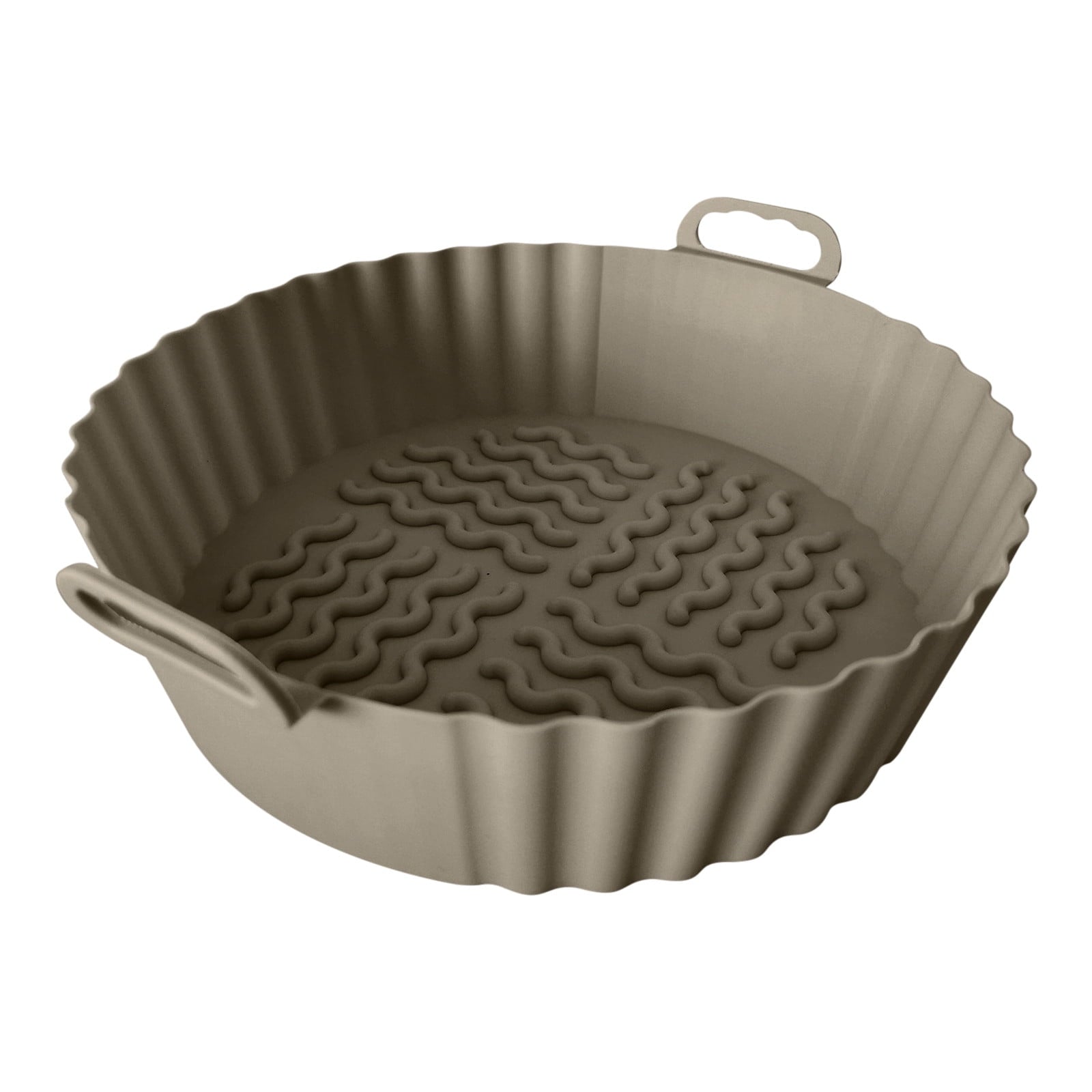 TUTUnaumb 2022 Winter Fashion Household Reusable Air Fryer Silicone Baking Pan Air Fryer Silicone Pad Air Fryer Lined 7.5 Inch -Gray