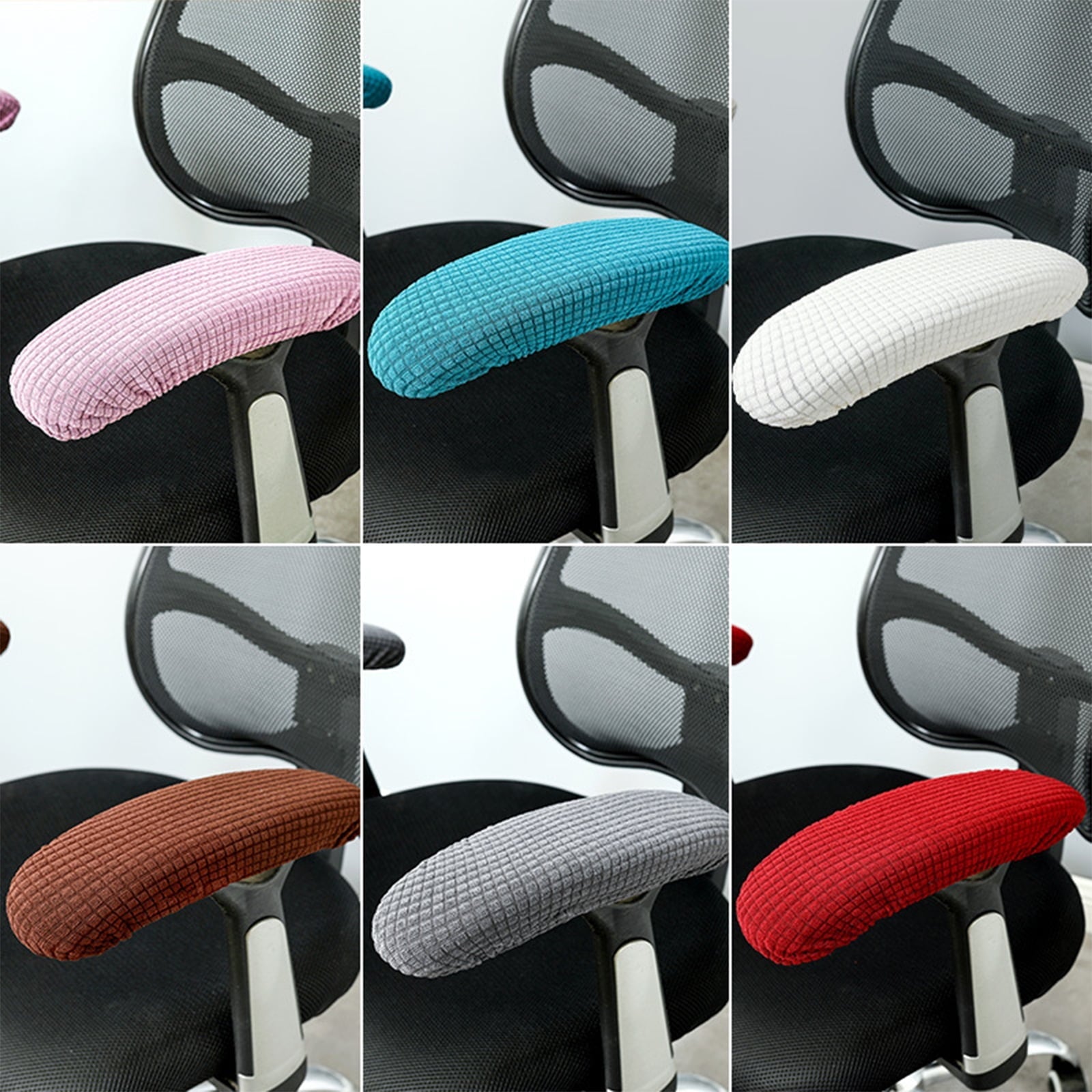 Gaming Chair Arm Cushions Pads Office Chair Arm Covers Stretchable Washable Elastic Office Chair Armrest Covers
