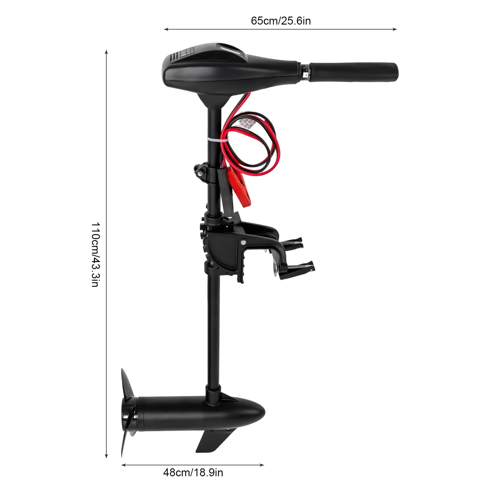 Miumaeov 40 lbs Outboard Motor 12V 408W Brush Motor Trolling Motor Marine Propeller Fishing Boat Outboard Motor Outboard Engine for Kayak Yacht Inflatable Boat Rubber Boat