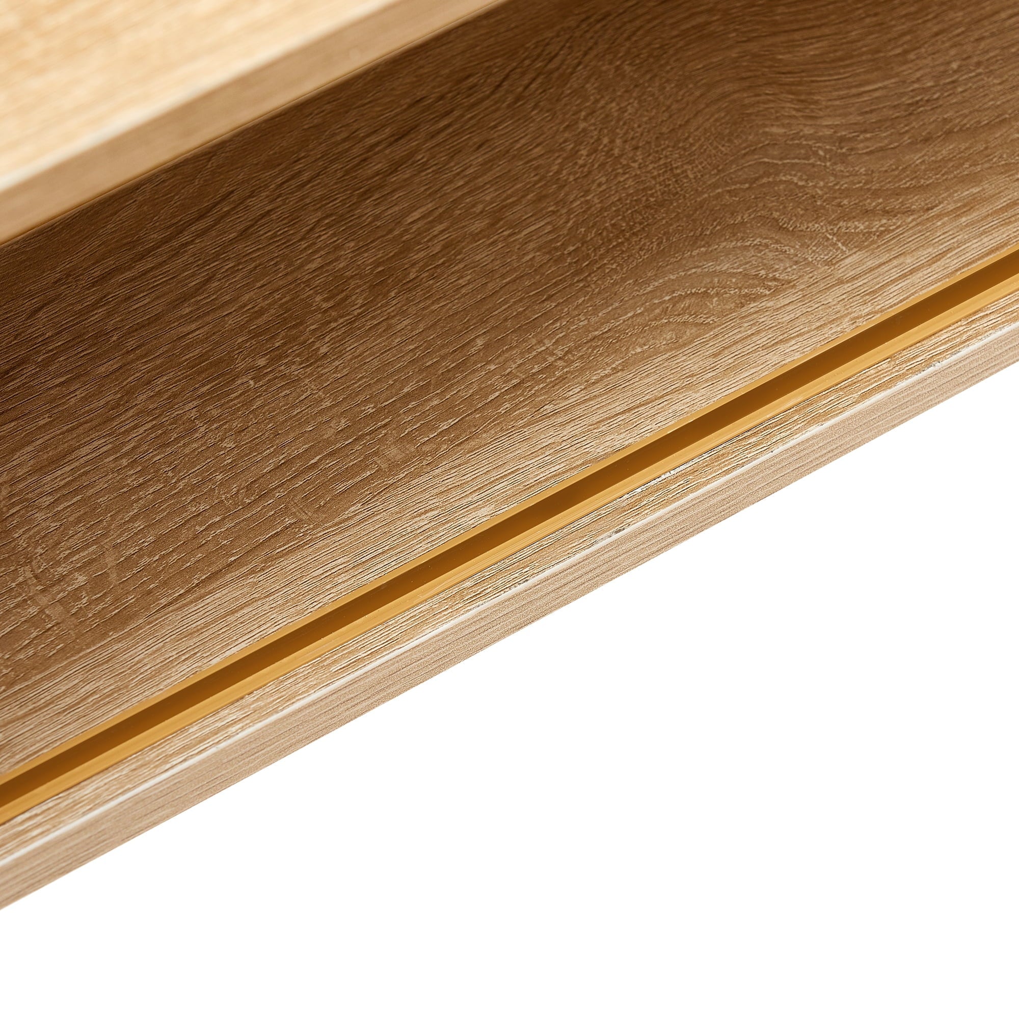 Tansole Rattan Coffee Table with Sliding Storage Door, Solid Wood Legs - Ideal for Living Rooms