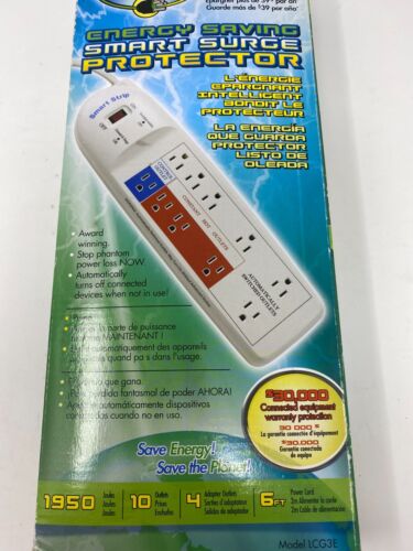 Smart Strip LCG3E Energy Saving Surge Protector 10 Outlets 6ft Cord New In Box