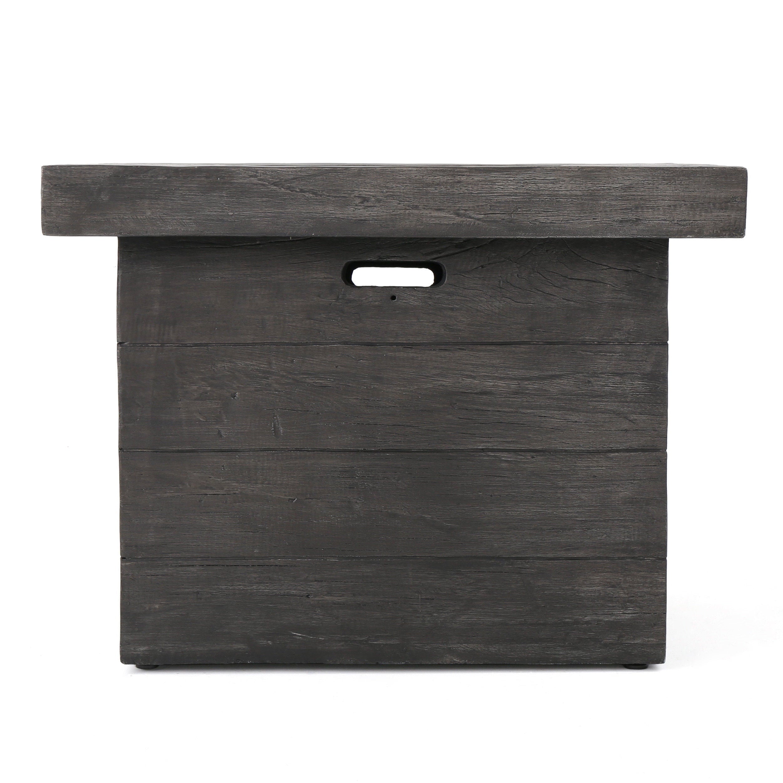 Mayer Grey Magnesium Oxide Square Gas Fire Pit