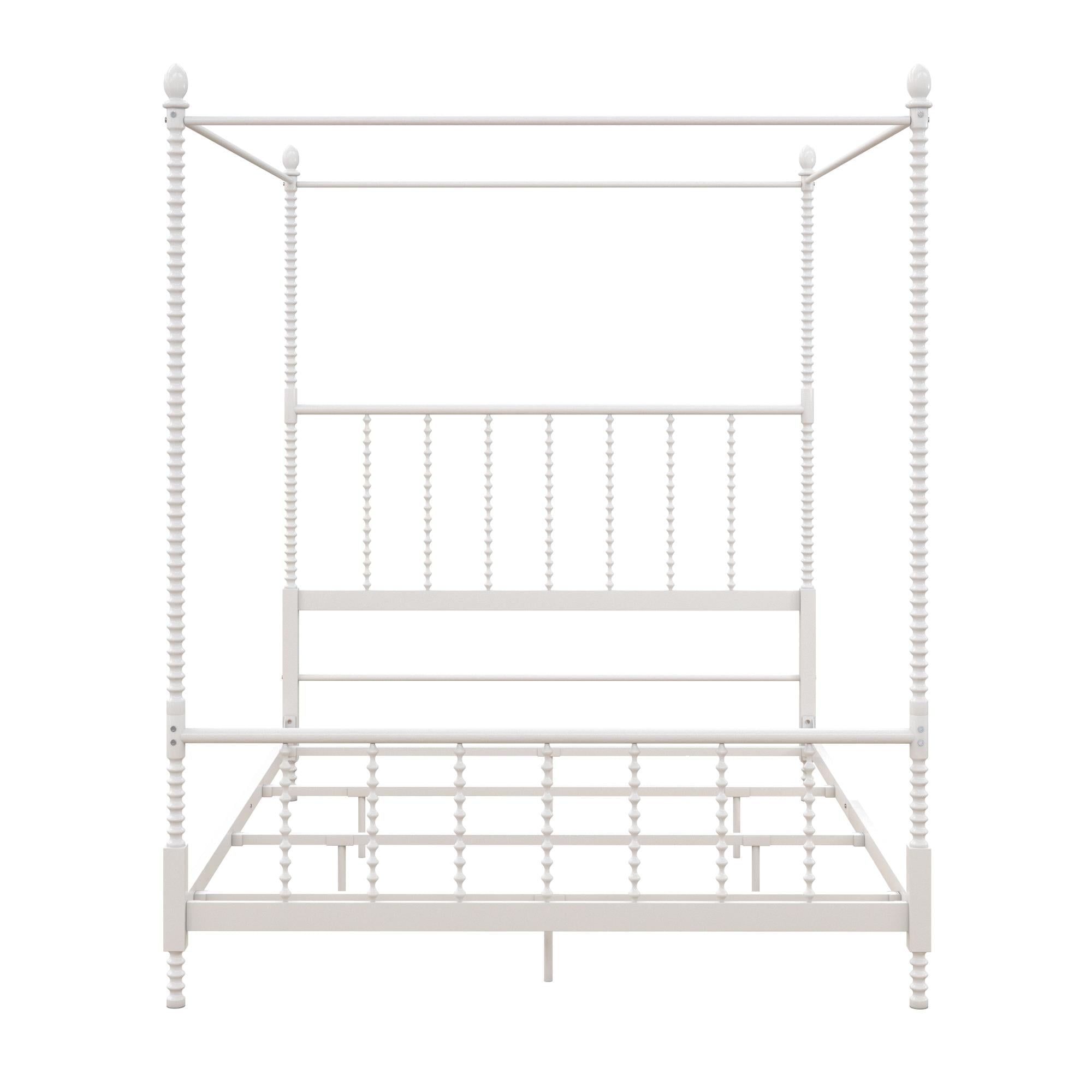 Teen Novogratz Hayden Metal Canopy Bed, Full, White