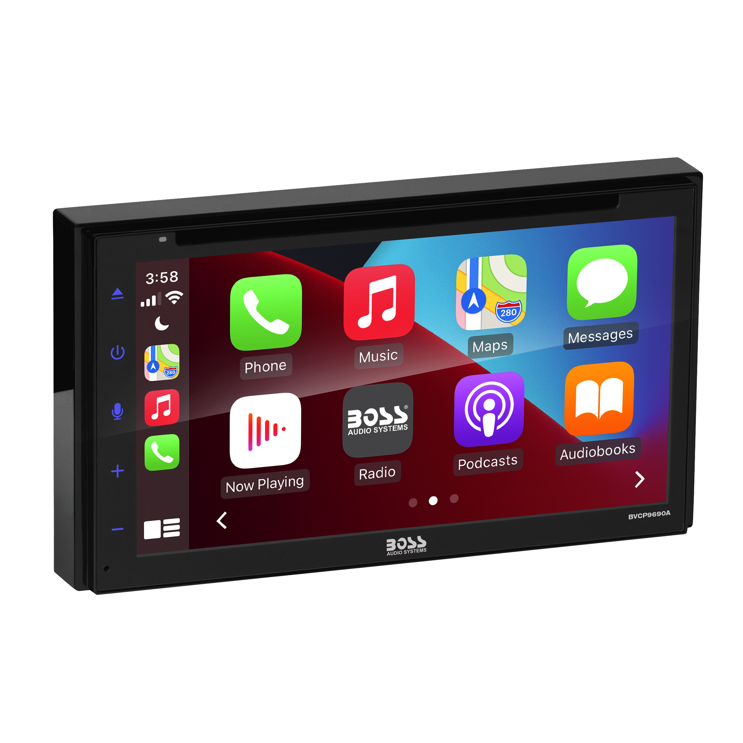 BOSS Audio Systems BVCP9690A 2 Din Apple CarPlay Android Auto Car Stereo System