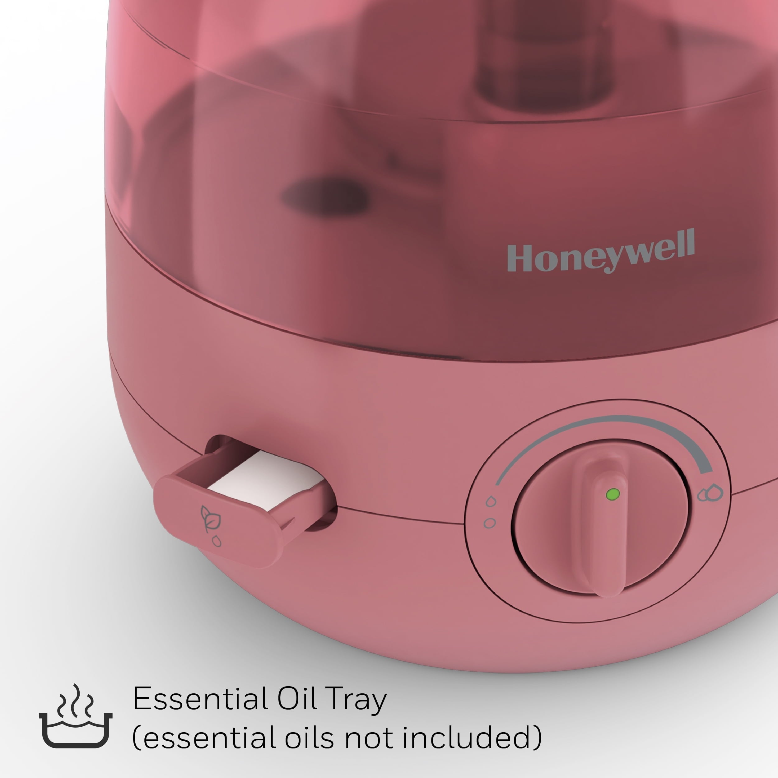Honeywell Mini Cool Mist Humidifier, 200 sq. ft, Red, HUL525R