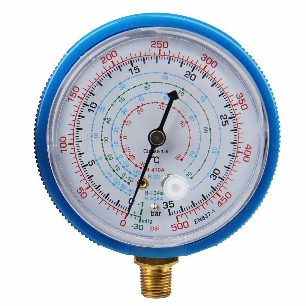High & Low Pressure Gauge Set R134a R22 R404a R410a Refrigerant Pressure Gauge