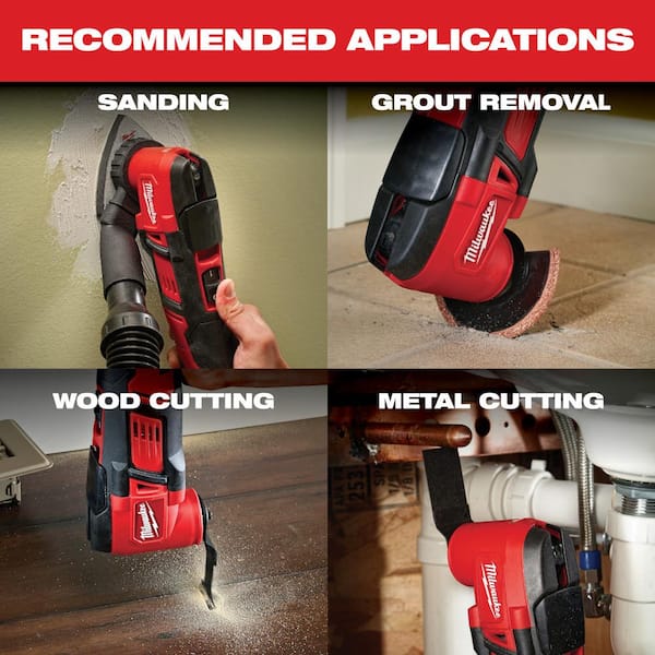 M18 18V Lithium-Ion Cordless Compact Drill/Impact/Multi-Tool/Circular Saw/Recip Saw Combo Kit (5-Tool) W/ Grinder