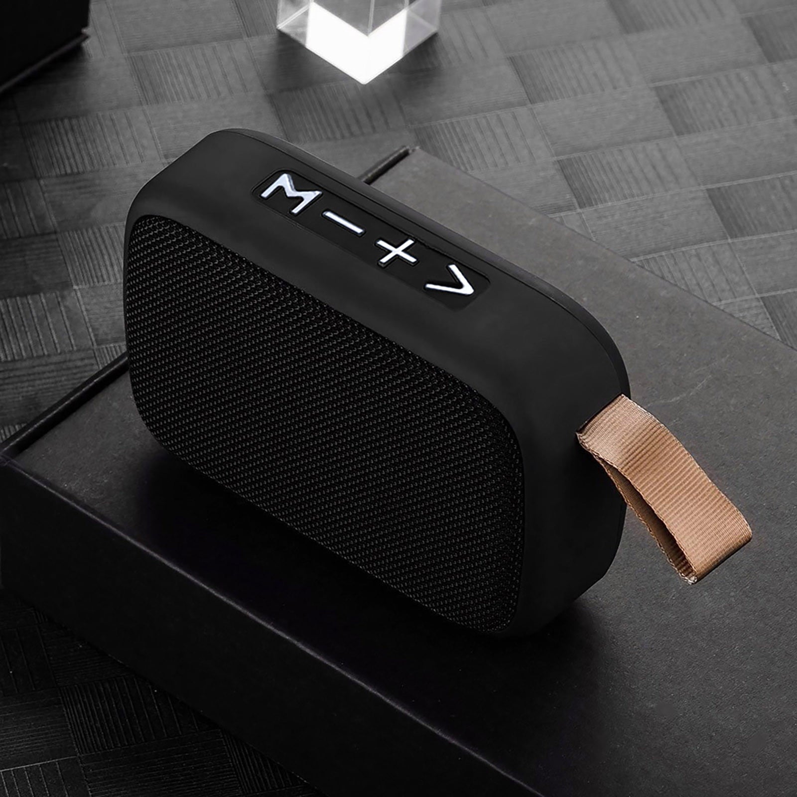 Mortilo School supplies Black wireless mini speaker bluetooth speaker portable card USB flash drive fabric outdoor portable sports black