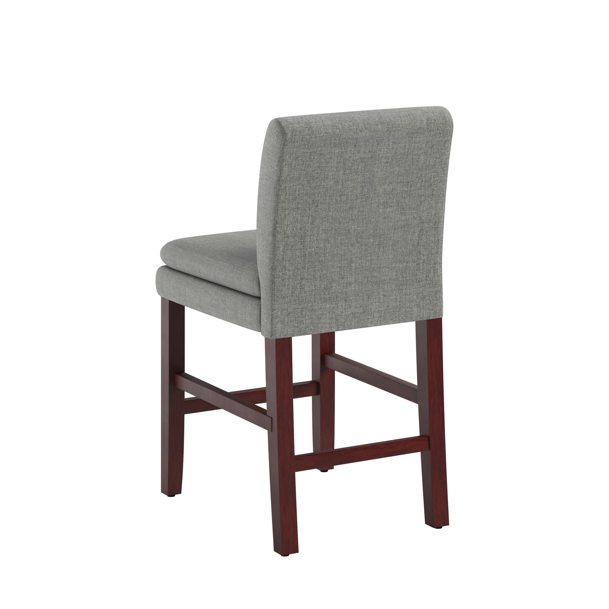 DHP Clark Upholstered Counter Height Bar Stool