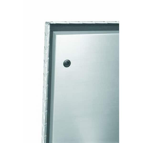 58-1/2 in. Long Lid Diamond Plate Bright Aluminum Inner Side Mount Truck Box with Gear-Lock™ Latch