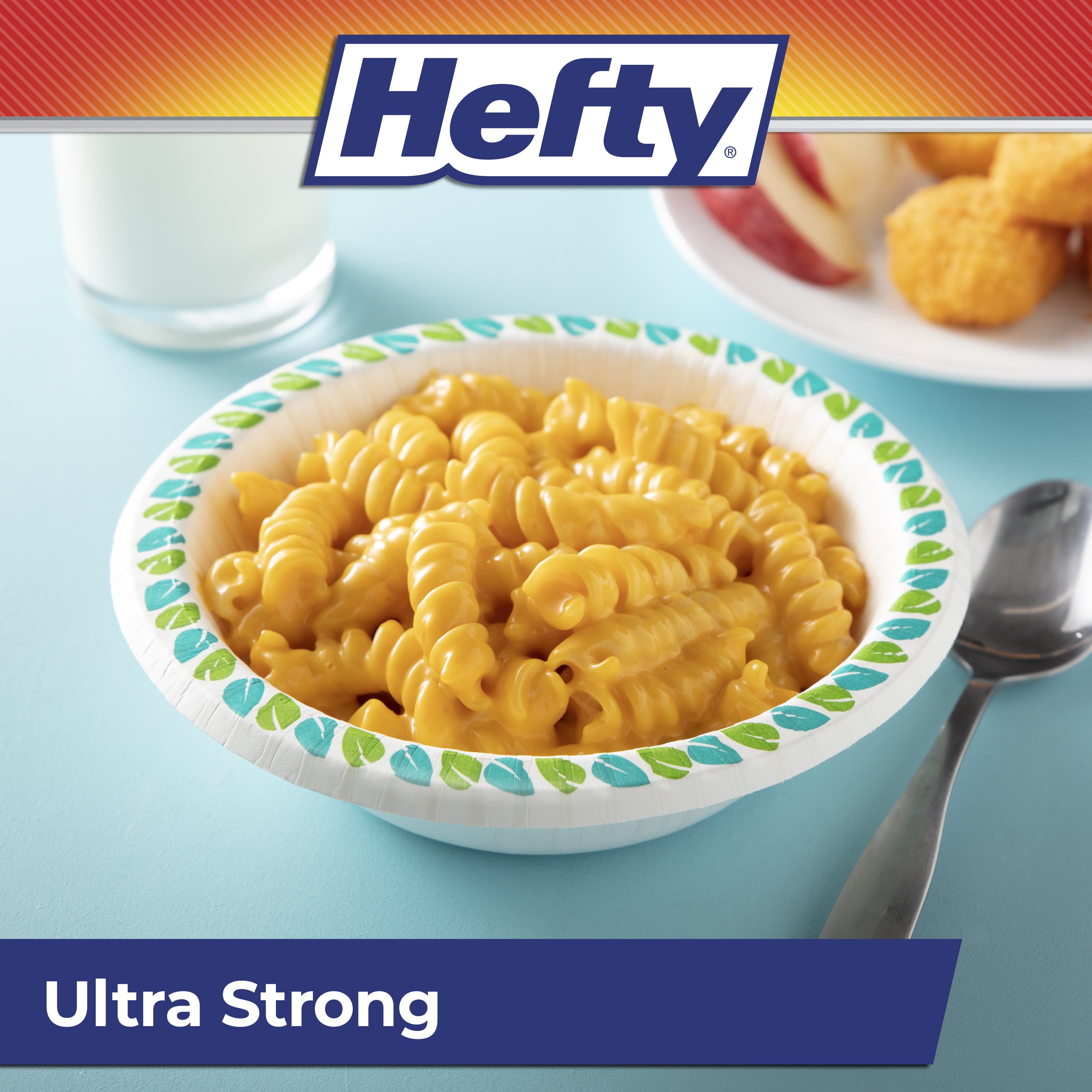 Hefty Compostable Printed Paper Bowls, 12 Ounce Capacity, 20 Count