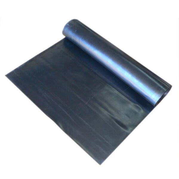 EPDM 1/4 in. x 36 in. x 96 in. Commercial Grade 60A Rubber Sheet - Black