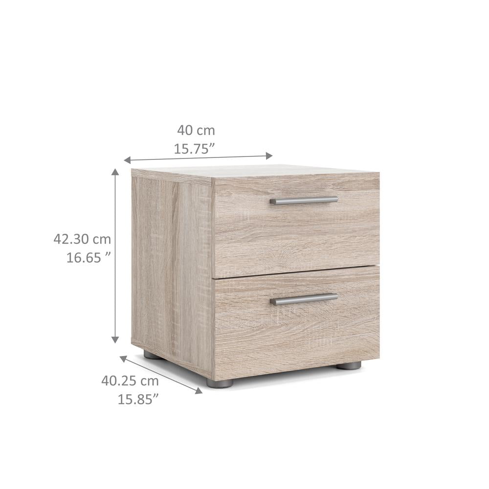 Stubbe 2 Drawer Nightstand, Truffle