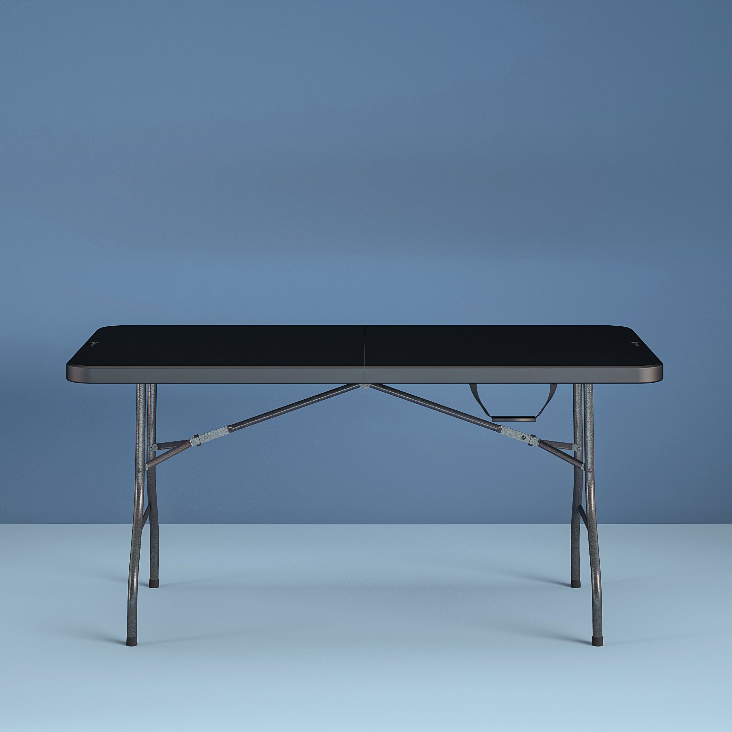 Cosco 6 Foot Centerfold Folding Table, Black