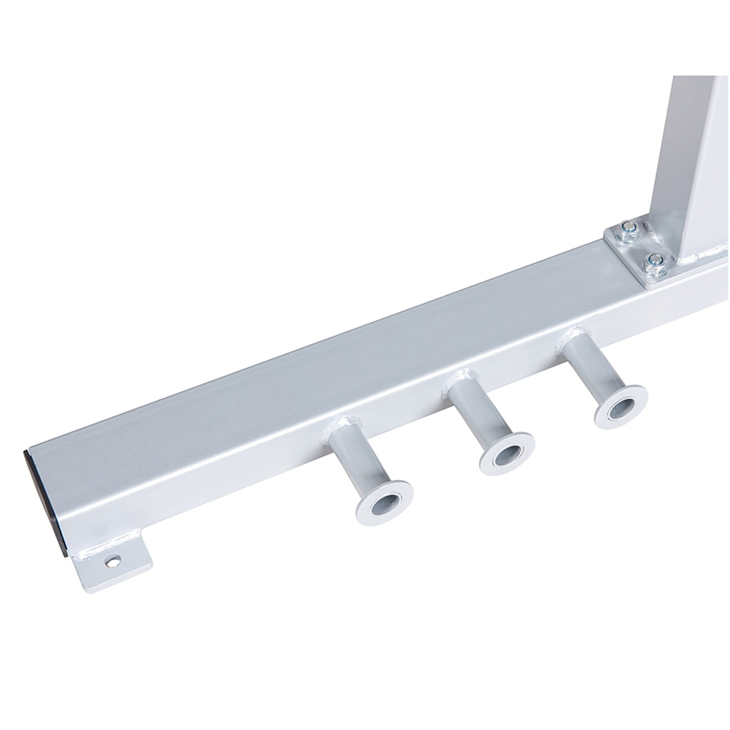 Canddidliike Power Rack Squat Stand, Home Gym Strength Training Power Cage Weight Rack with Pull Up Attachment - Silver