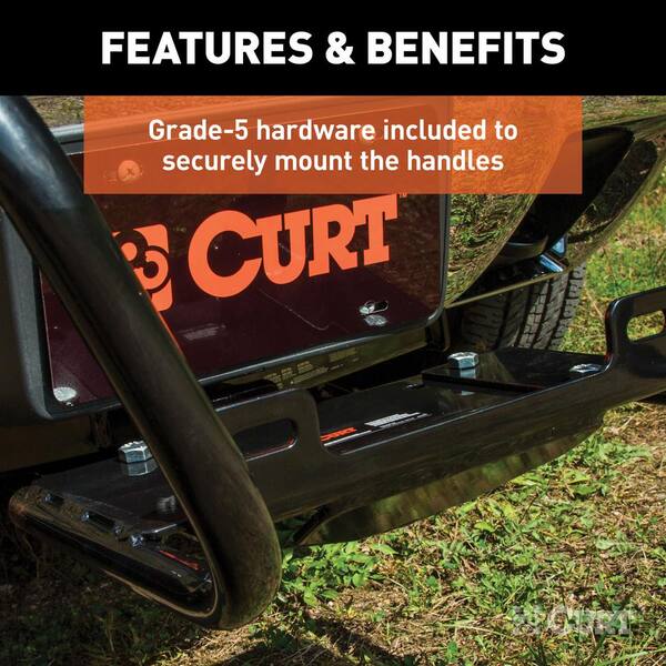 Hitch-Mounted Winch Mount with Handles (Fits 2