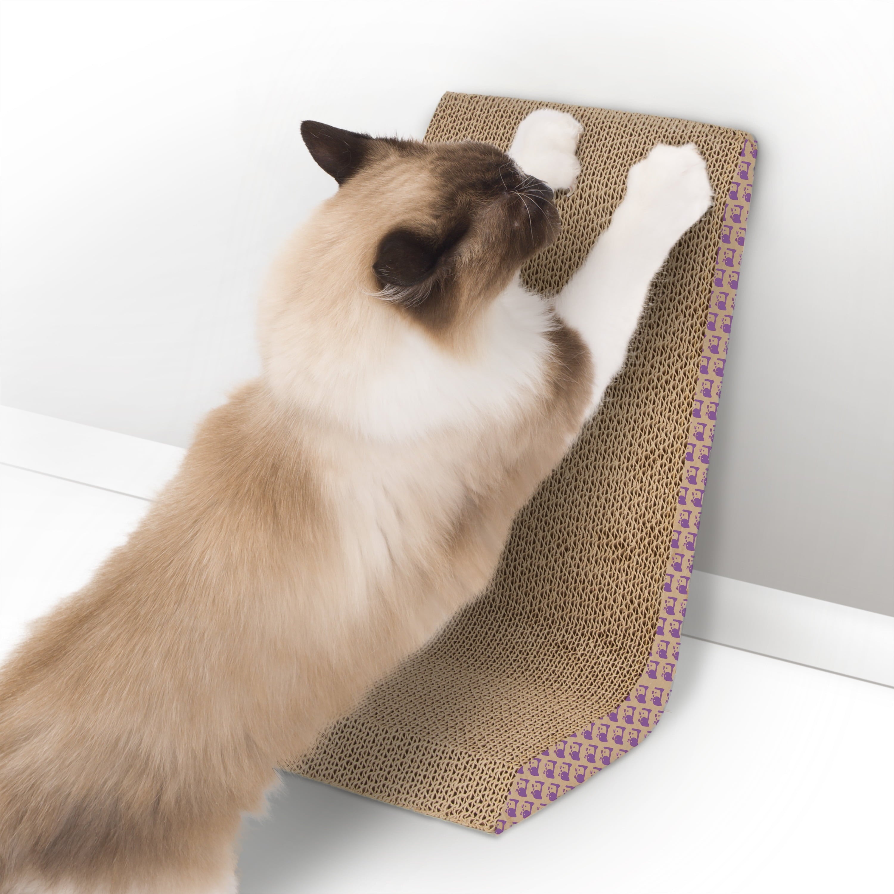 SmartyKat Scratch Ladder Angled Catnip-Infused Corrugate Cat Scratcher