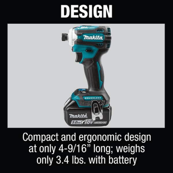 18V LXT Lithium-Ion Brushless Cordless Combo Kit 5.0 Ah (2-Piece)