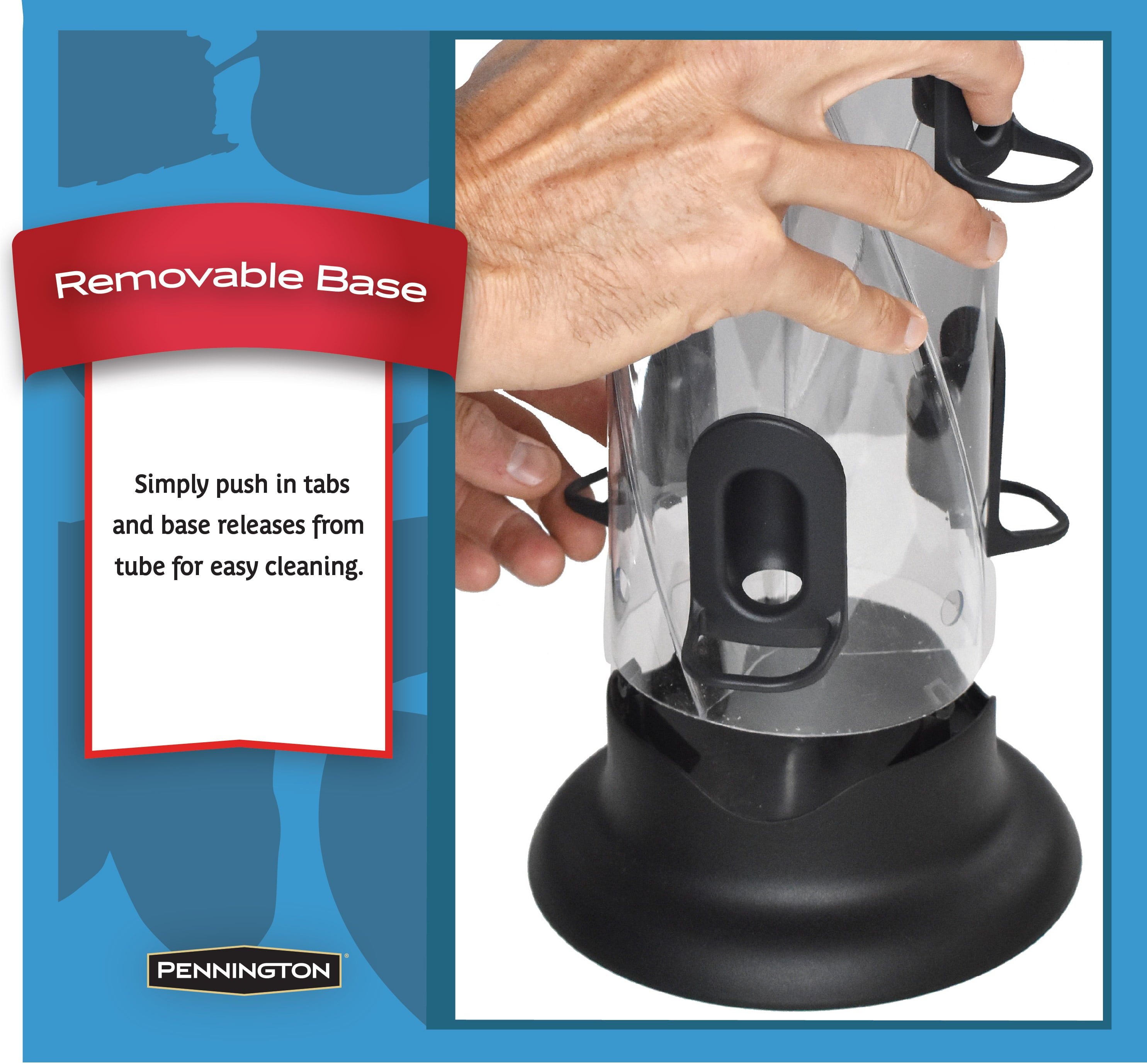 Pennington Black Resin Ecotube Swirl Wild Bird Tube Feeder, 5 lb. Capacity