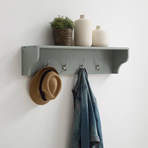 Harper Gray Entryway Shelf Hall Tree