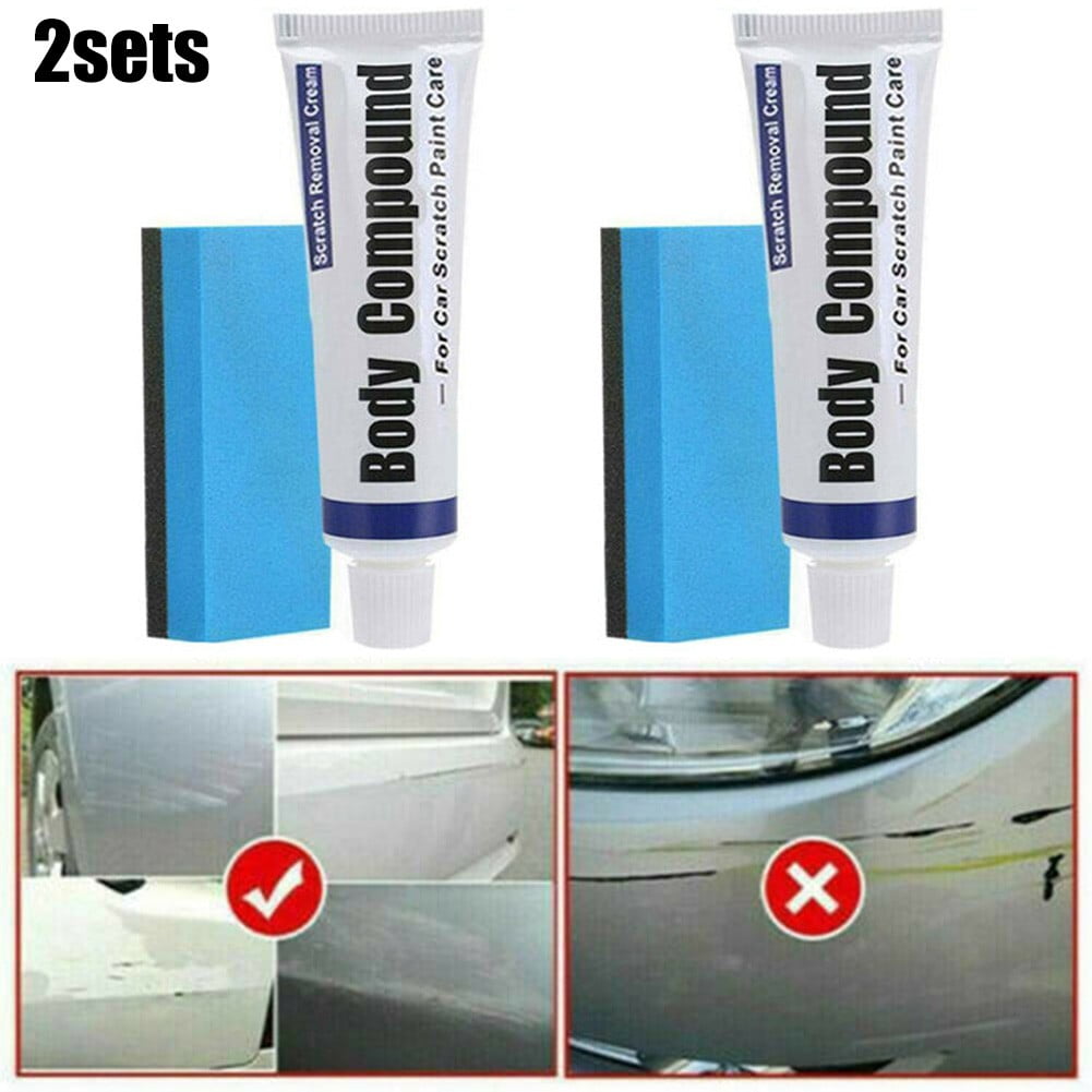 2Set Scratch Remover Car Polishing Body Compound Paste Paint Repair Kit